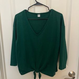 Old Navy Tie Front Blouse